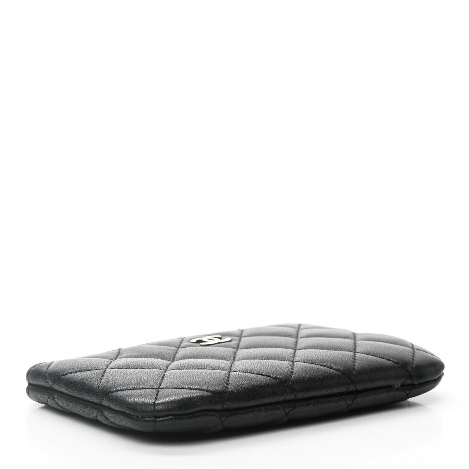 Chanel Lambskin Quilted Small Cosmetic Case Black 4 of 7