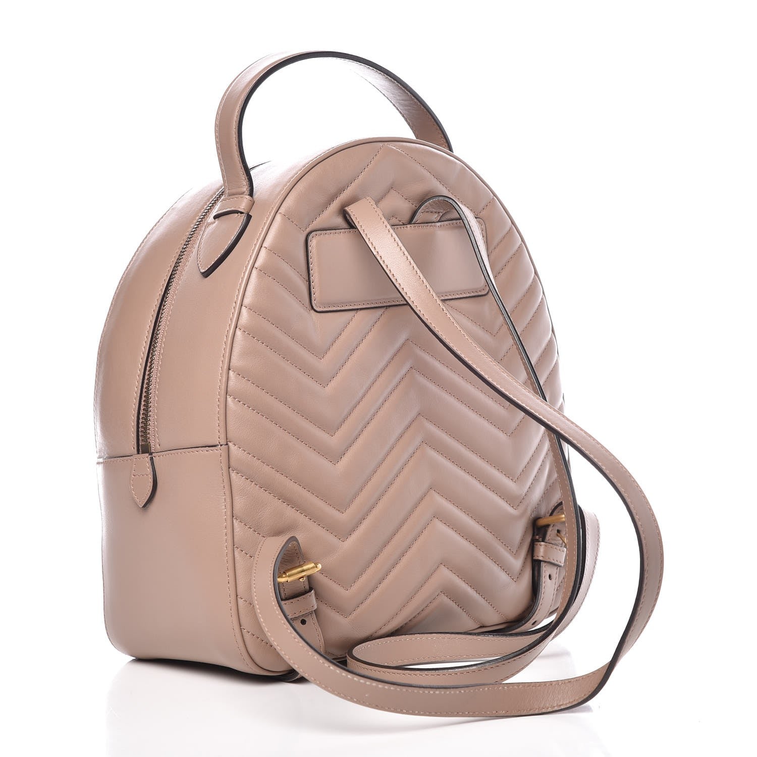 Gucci Calfskin Matelasse GG Marmont Backpack Porcelain Rose 3 of 11