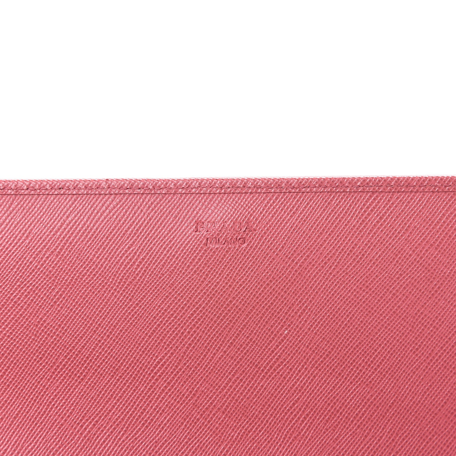 Prada Saffiano Metal Oro Chain Wallet Peonia 5 of 14