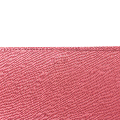 Prada Saffiano Metal Oro Chain Wallet Peonia 5 of 14