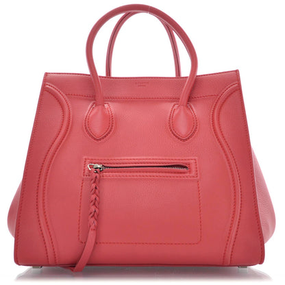 Celine Supple Calfskin Medium Phantom Luggage Vermillion 1 of 10
