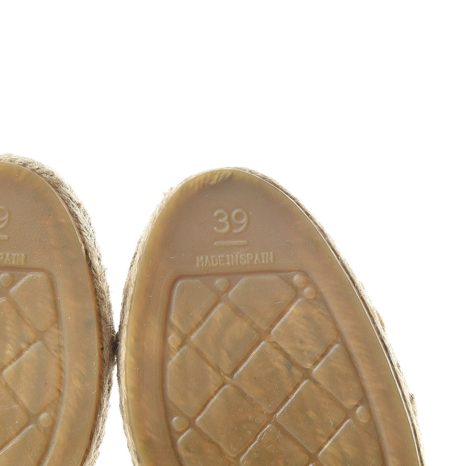 Chanel Patent Fabric Striped CC Espadrilles 39 Multicolor Black 6 of 13