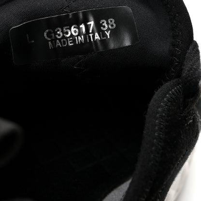 Chanel Velvet Calfskin Mixed Fibers CC Sneakers 38 Black 9 of 9
