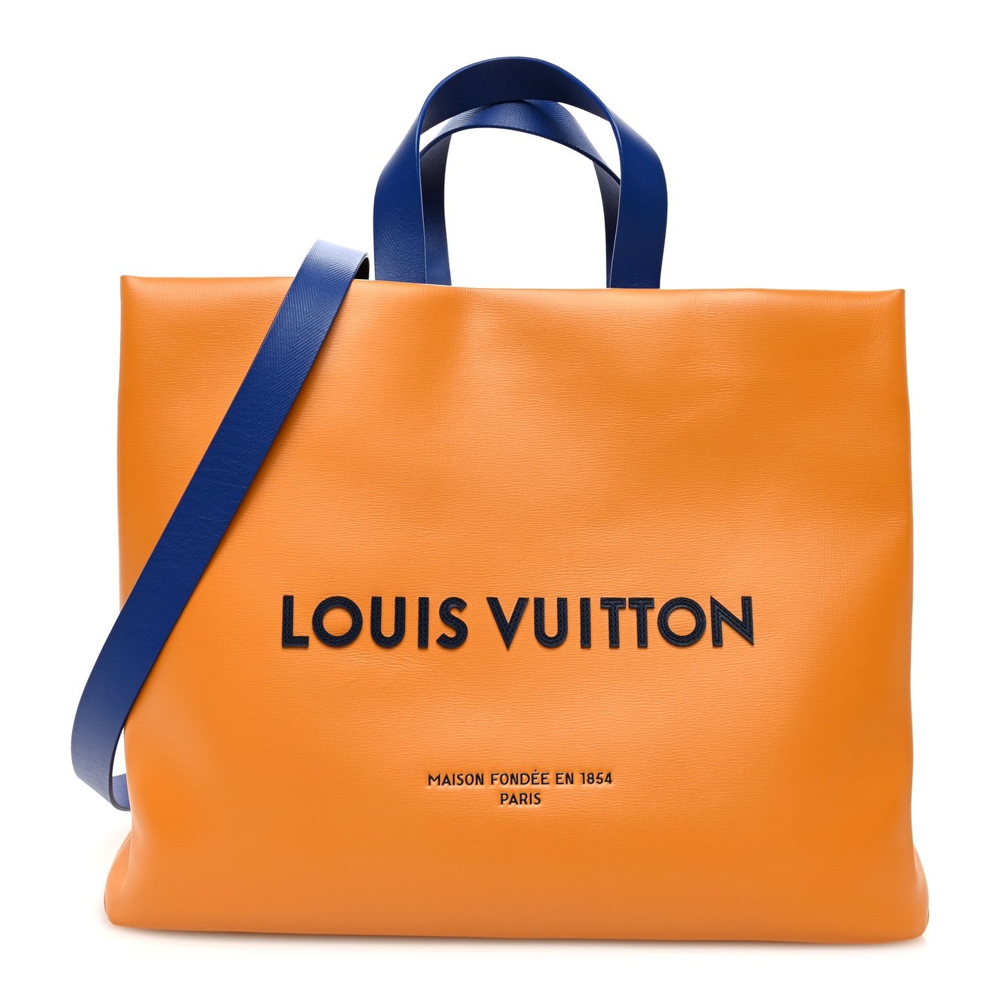 Cowhide Shopper Bag MM Safran