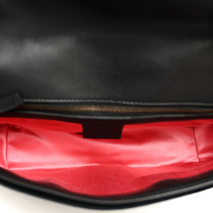 Gucci Velvet Matelasse Marquise Crystals Embroidered Small GG Marmont Shoulder Bag Black 4 of 9