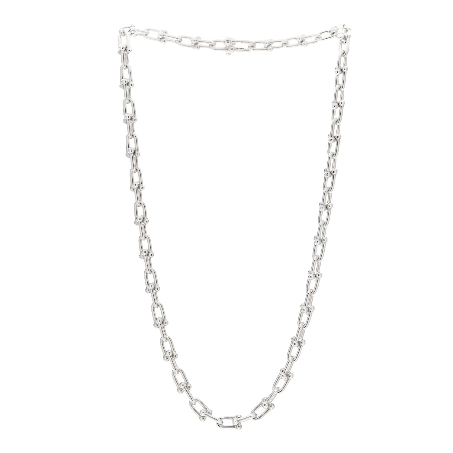 Tiffany Sterling Silver Medium HardWear Link Necklace 2 of 3