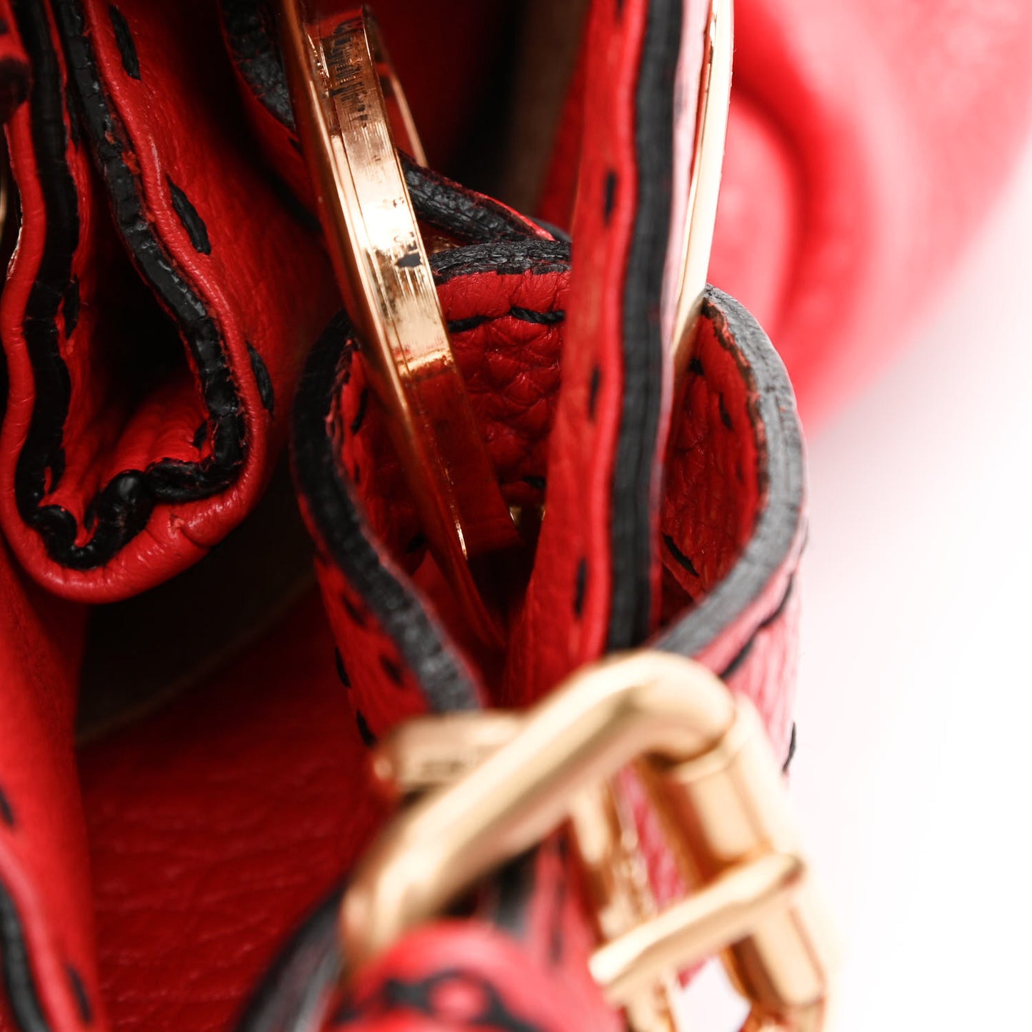 Cuoio Romano Selleria Pomodorino Tote Red