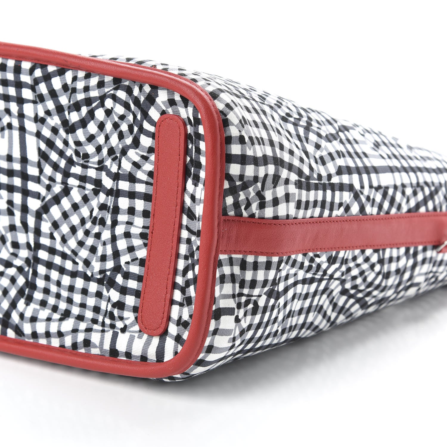 MCM Visetos Medium Liz Reversible Shopper Tote Black Red 13 of 16