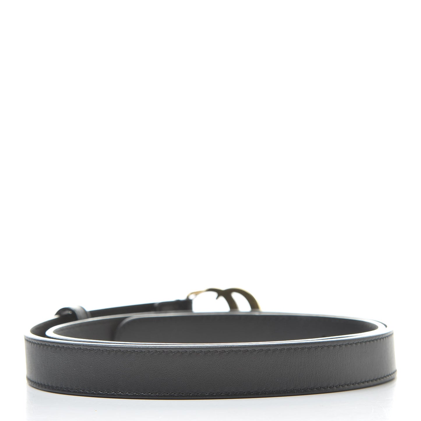Calfskin Double G 20mm Belt 80 32 Black