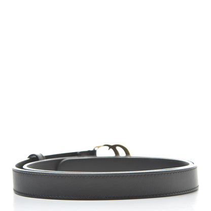 Gucci Calfskin Double G 20mm Belt 80 32 Black 3 of 6