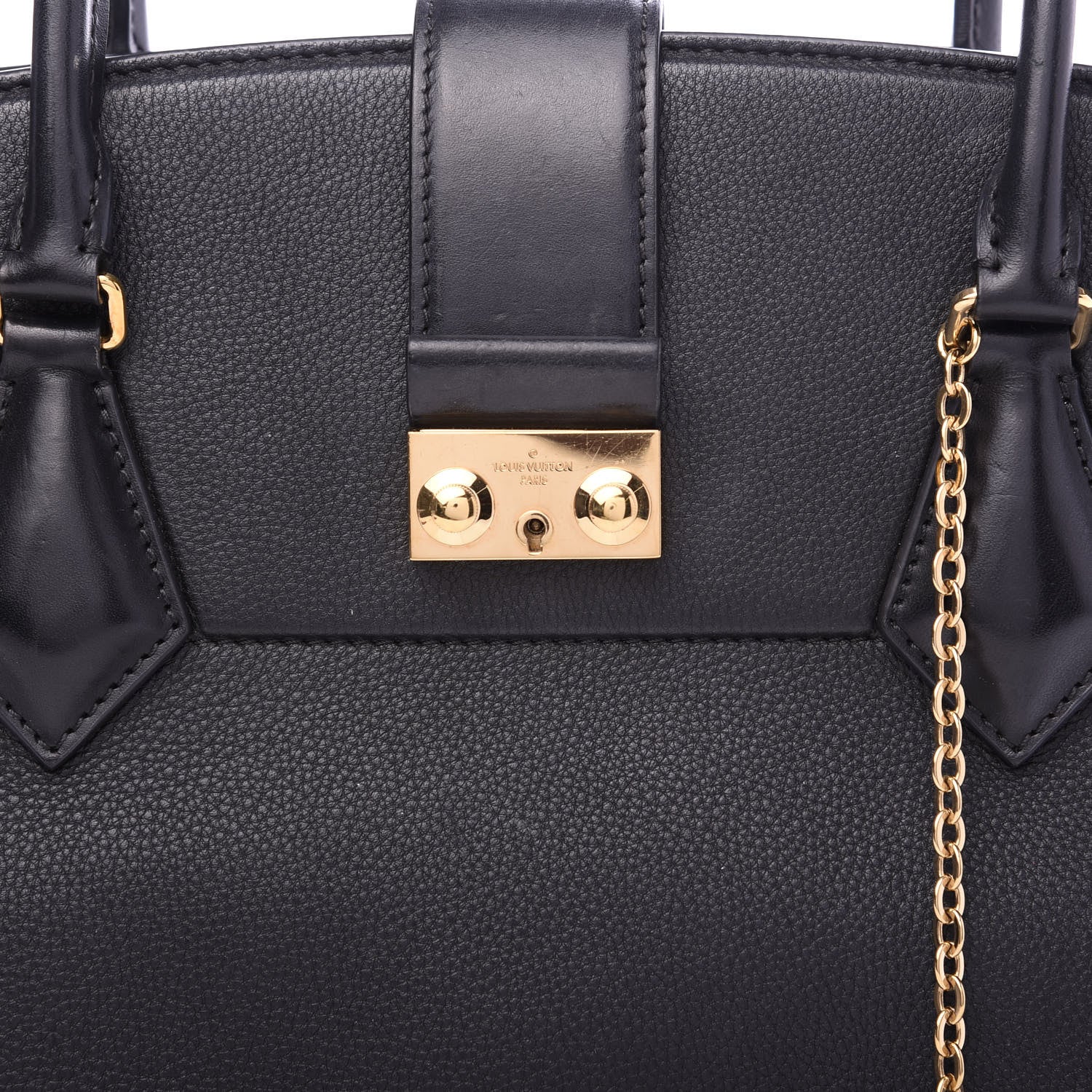 Louis Vuitton Taurillon Cour Marly MM Black 8 of 8