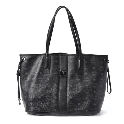 MCM Visetos Medium Liz Reversible Shopper Tote Black 1 of 15
