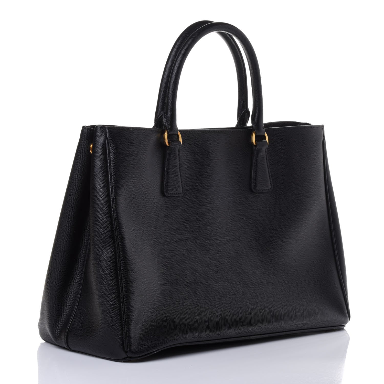 Prada Saffiano Lux Large Tote Black 2 of 4