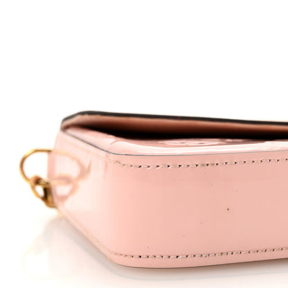 Louis Vuitton Vernis Felicie Chain Wallet Rose Ballerine 8 of 9