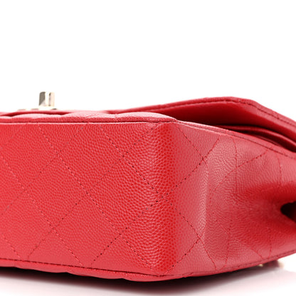 Chanel Caviar Quilted Small Double Flap Red 10 of 11