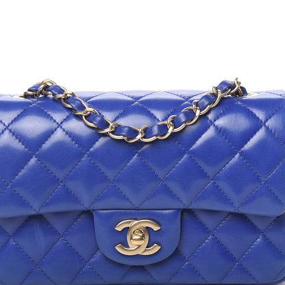Chanel Lambskin Quilted Mini Rectangular Flap Blue 8 of 11