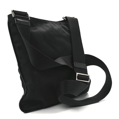 Prada Tessuto Nylon Flat Messenger Bag Black 3 of 12