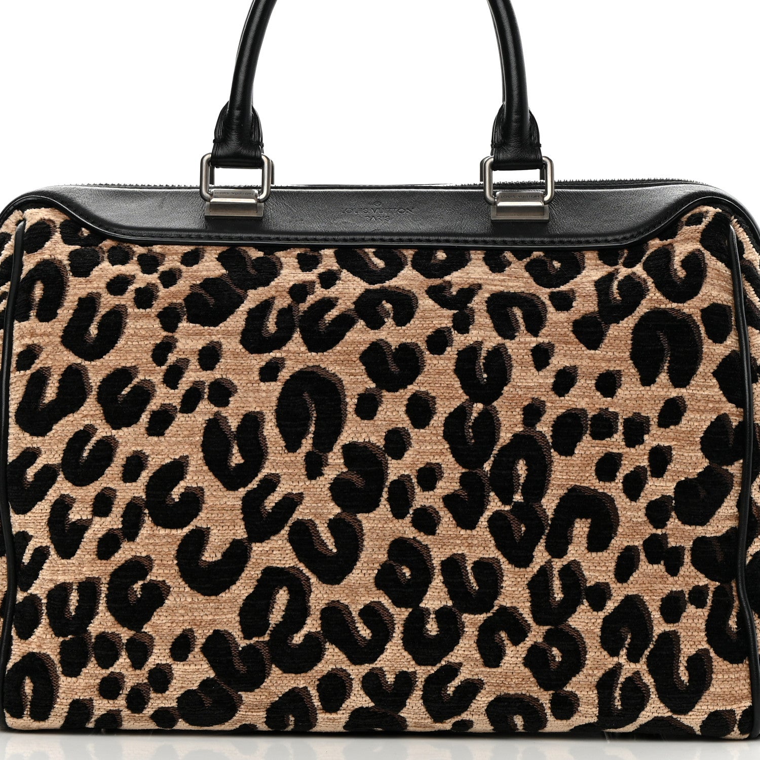 Louis Vuitton Jacquard Velvet Leopard Print Stephen Sprouse Speedy 10 of 16