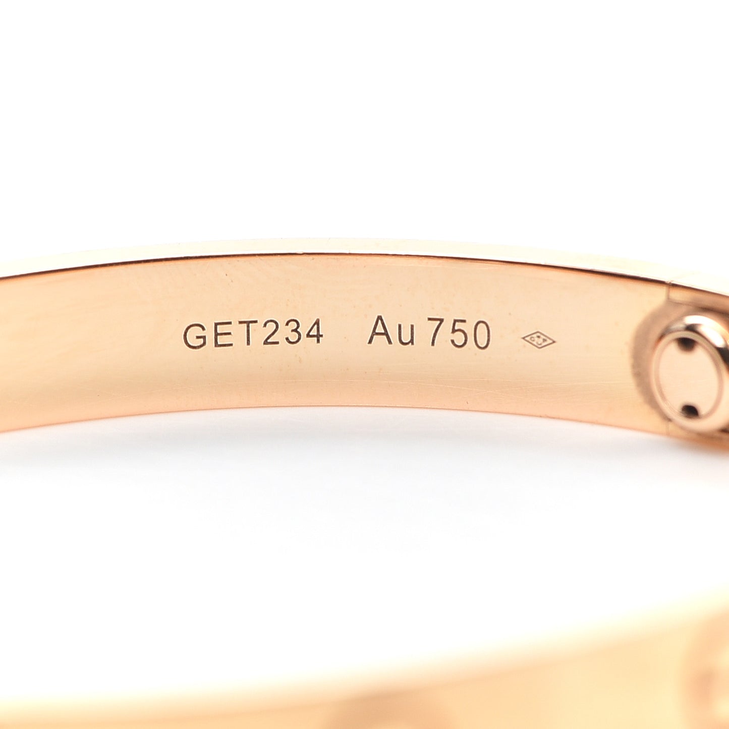 18K Pink Gold LOVE Bracelet 17