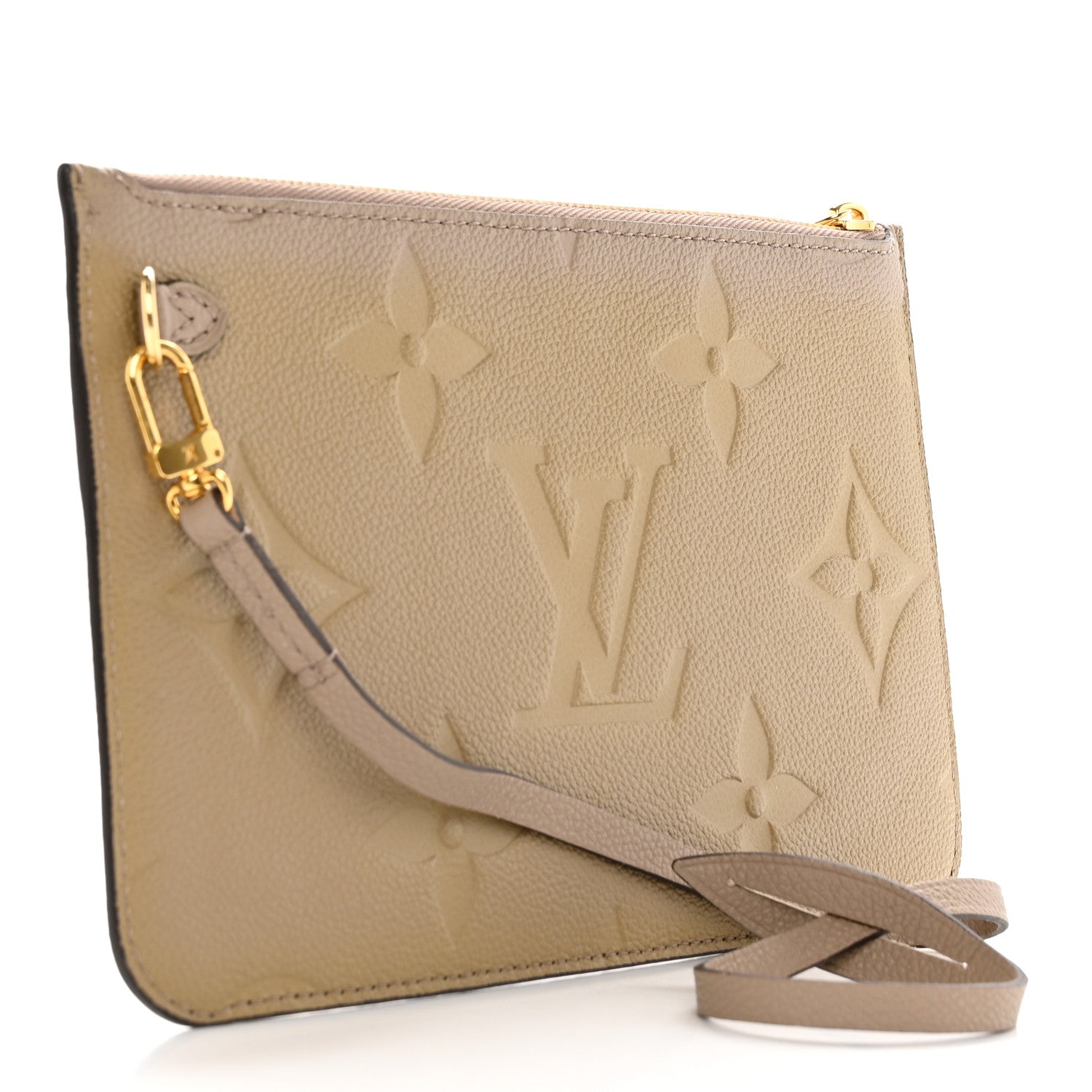 Louis Vuitton Empreinte Monogram Giant Neverfull MM Pochette Tourterelle 3 of 8
