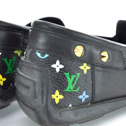Louis Vuitton Monogram Multicolor Black Loafers 35 4 of 8