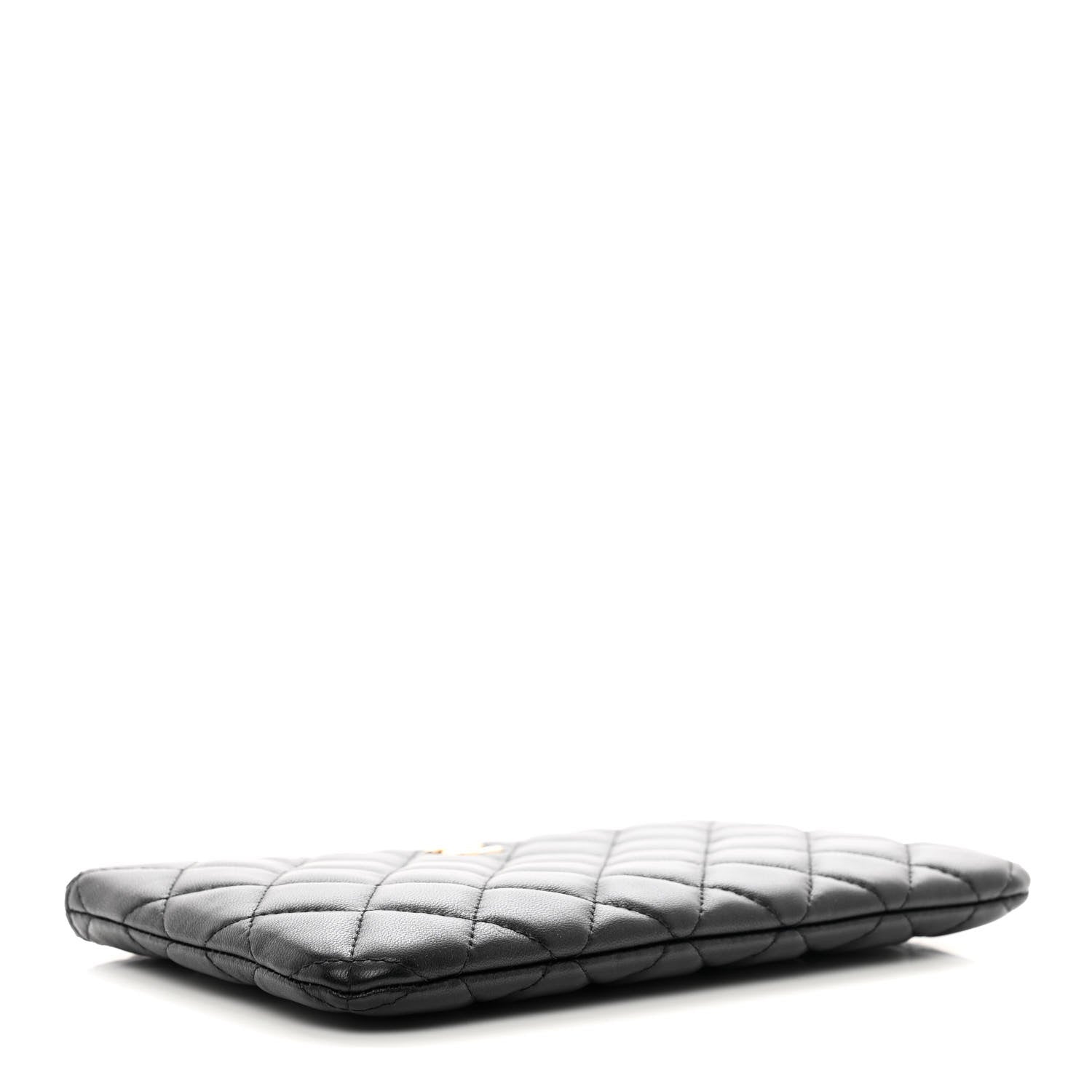 Chanel Lambskin Quilted Cosmetic Case Black 4 of 10