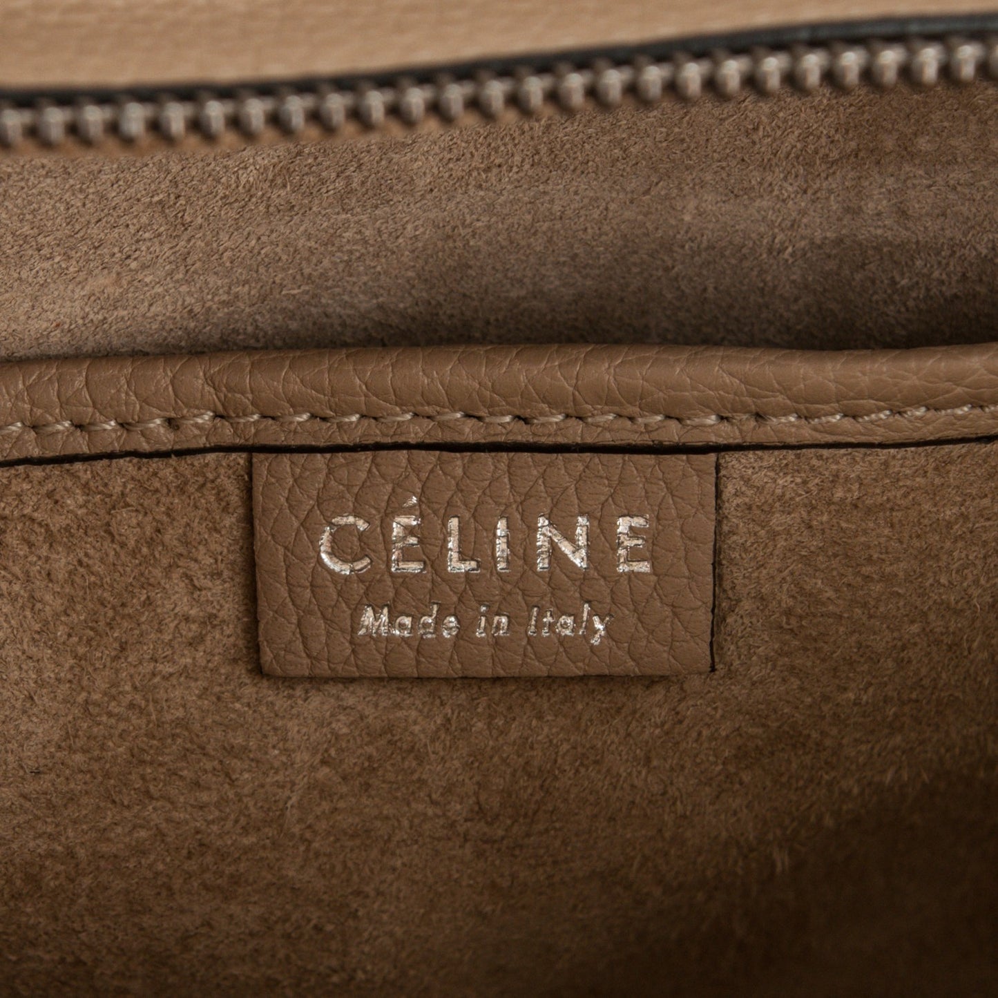 Drummed Calfskin Nano Luggage Dune