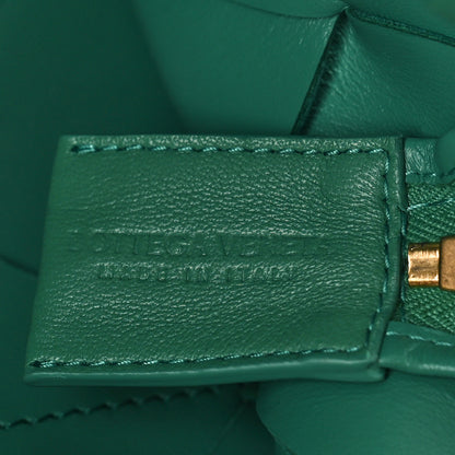 Bottega Veneta Lambskin Maxi Intreccio Small Cassette Camera Bag Mermaid 6 of 8