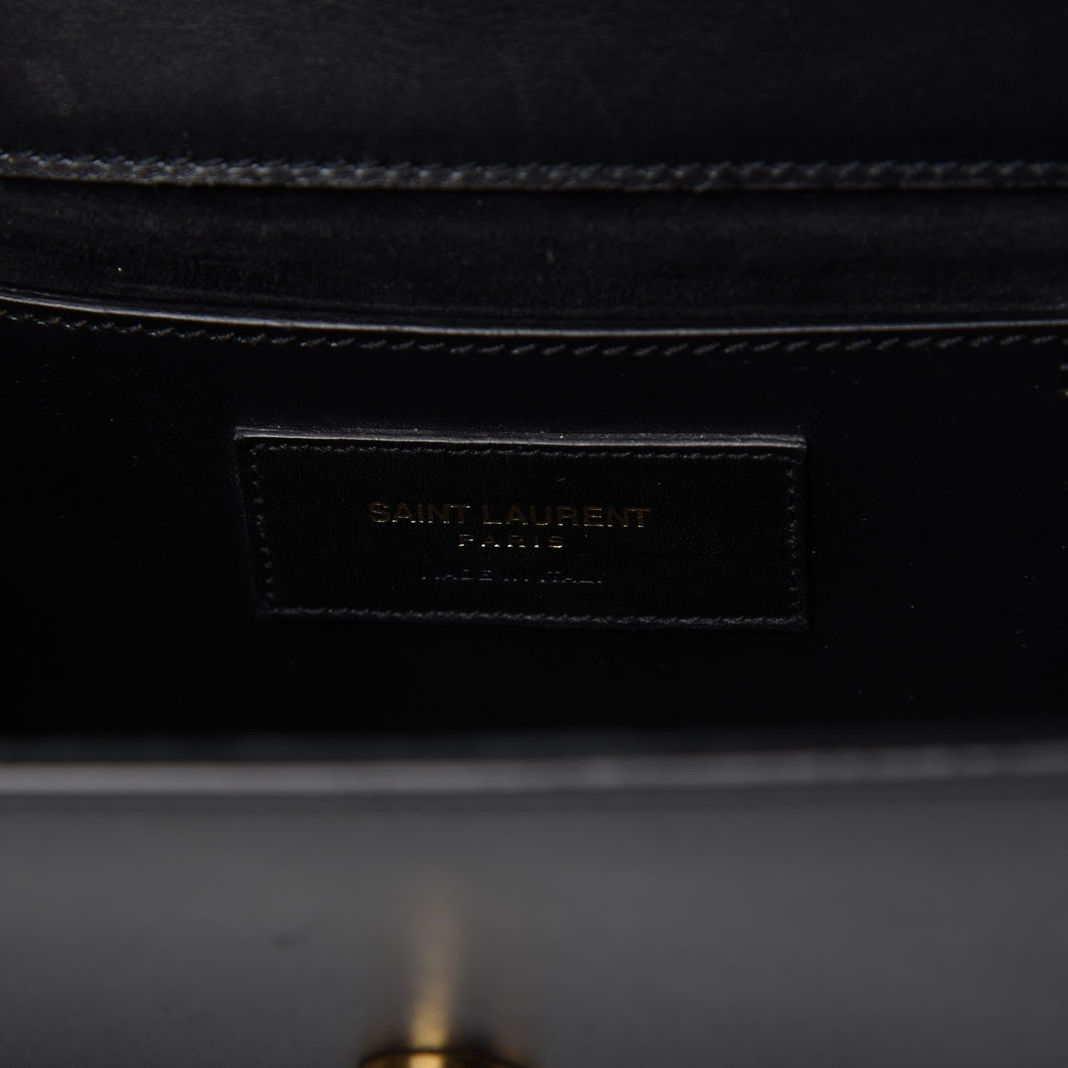 Saint Laurent Calfskin Small Classic Monogram Kate Tassel Satchel Black 8 of 9