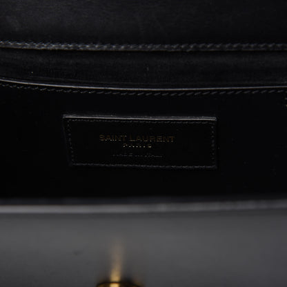 Saint Laurent Calfskin Small Classic Monogram Kate Tassel Satchel Black 8 of 9