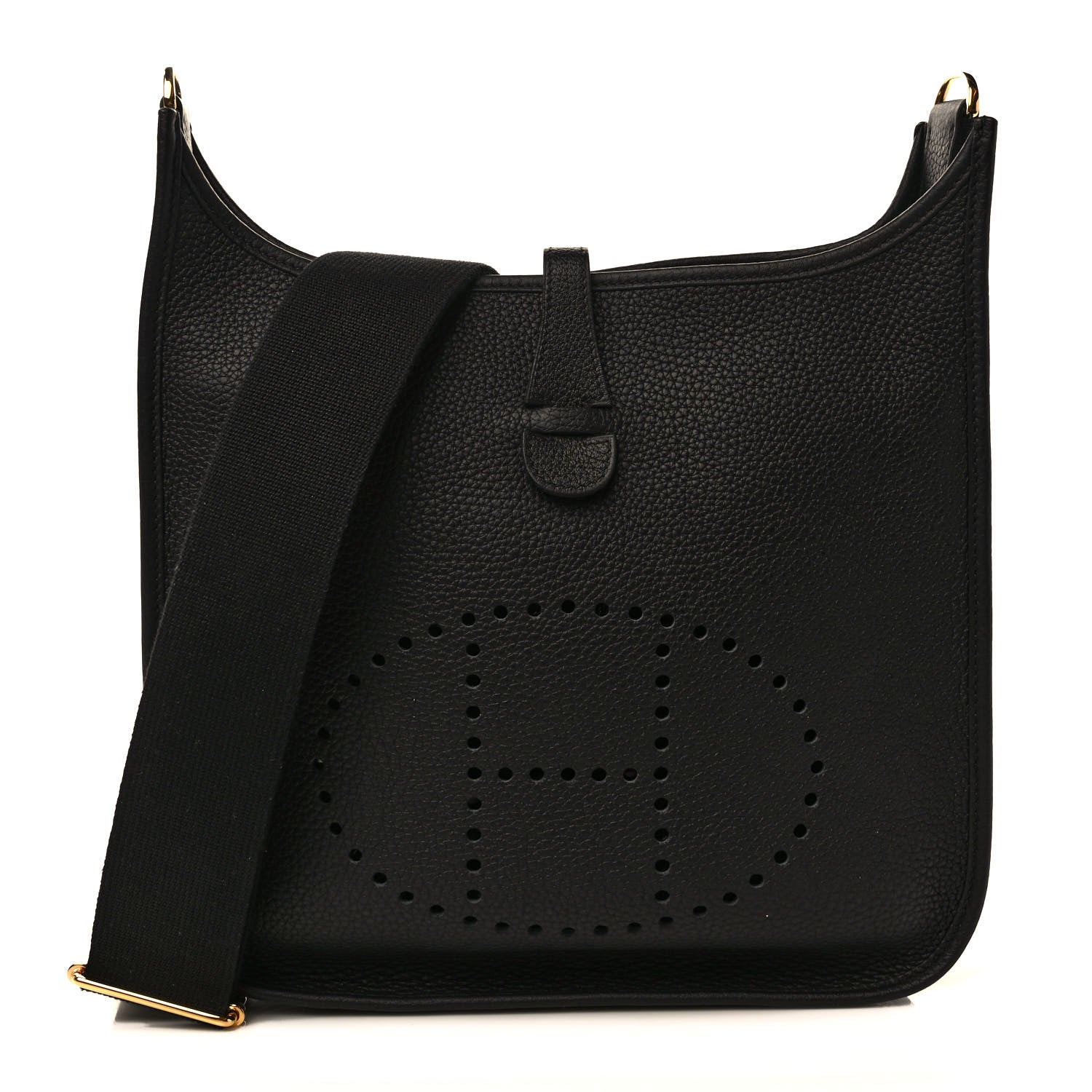 Hermes Taurillon Clemence Evelyne III PM Black 1 of 9
