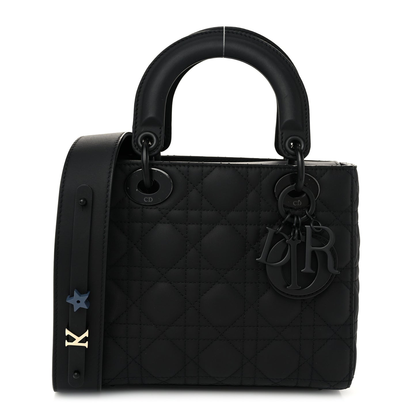 Ultra Matte Calfskin Cannage Small My ABCDior Lady Dior Black