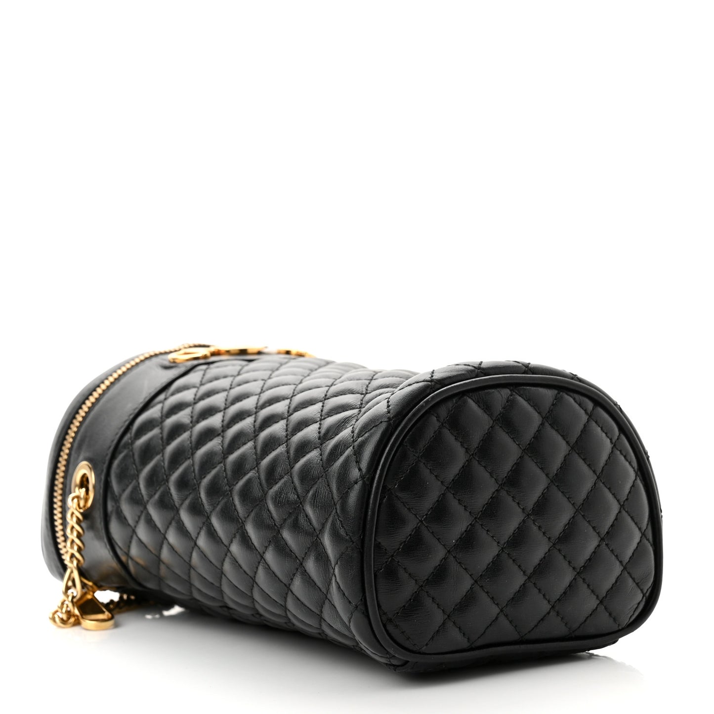 Calfskin Trapuntata Zumi Belt Bag Black