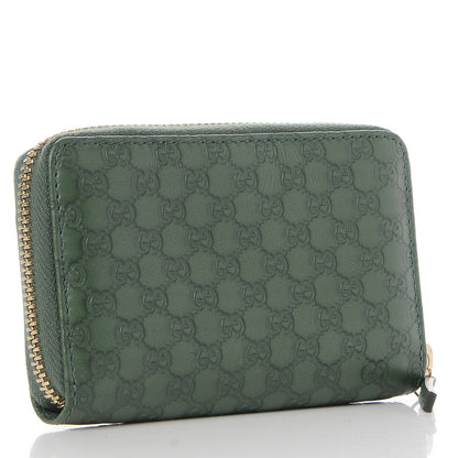 Gucci Soft Microguccissima Zip Around Card Case Marsh 3 of 7