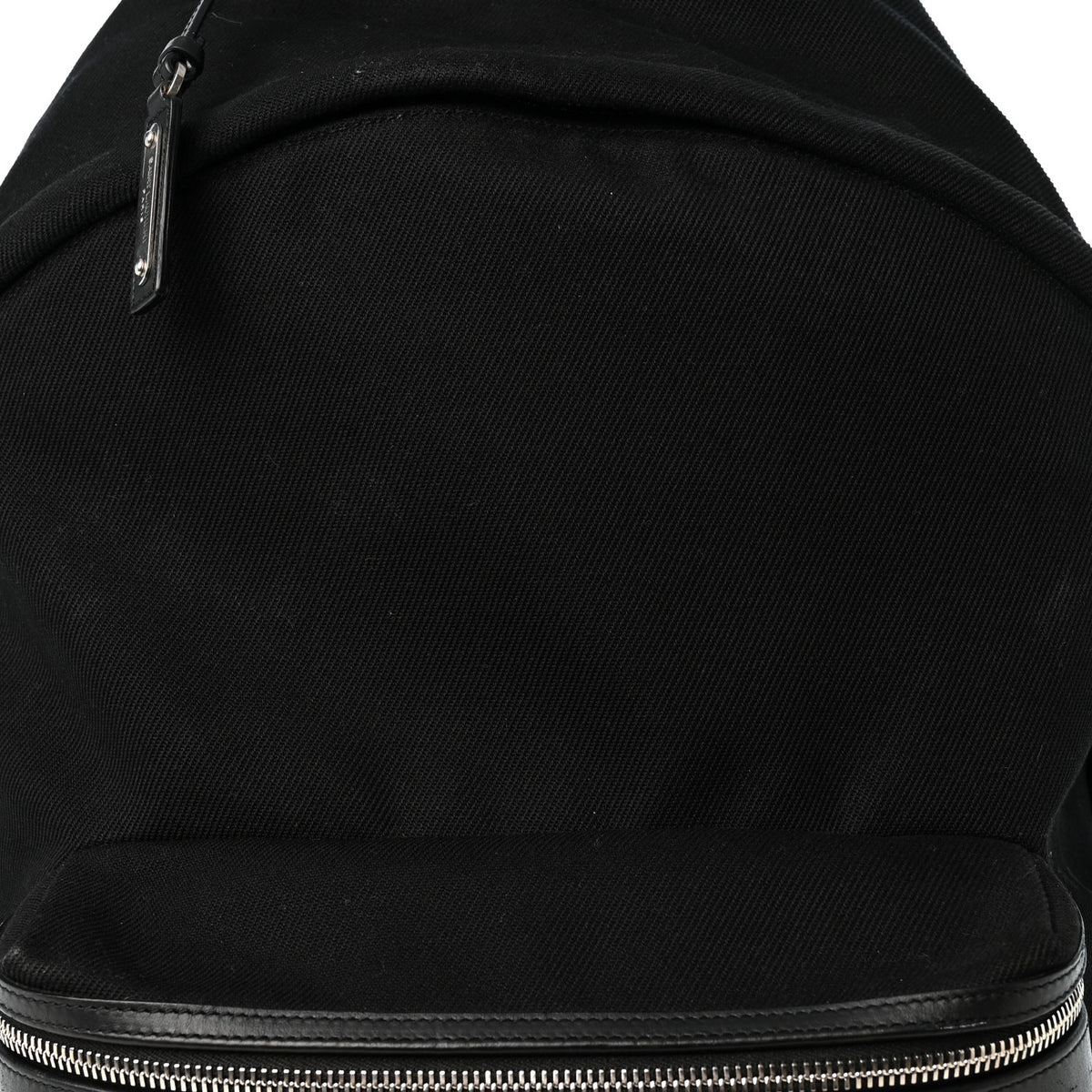 Canvas Signature Embroidered City Backpack Black