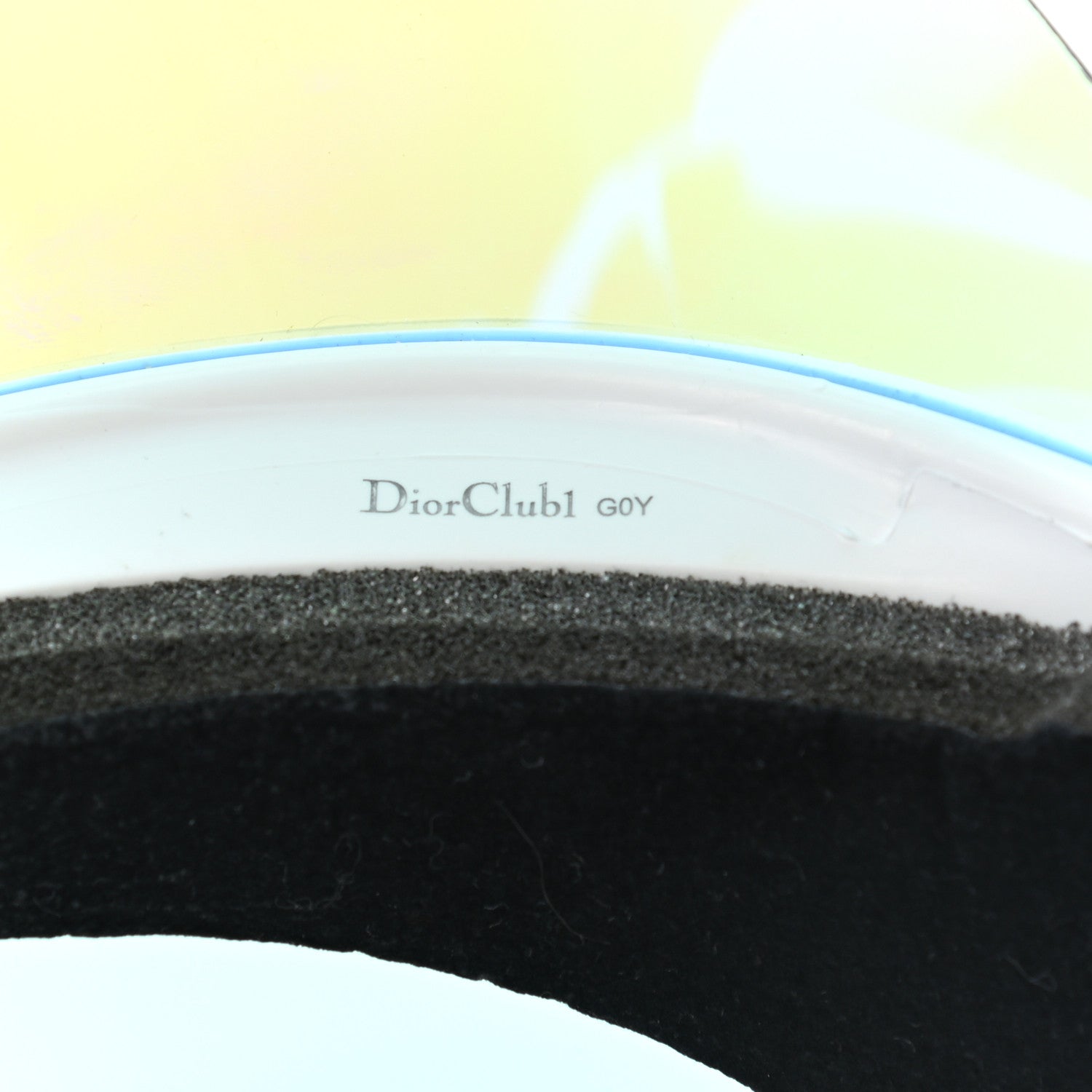 Christian Dior Mirrored DiorClub1 Sun Visor Blue 9 of 9