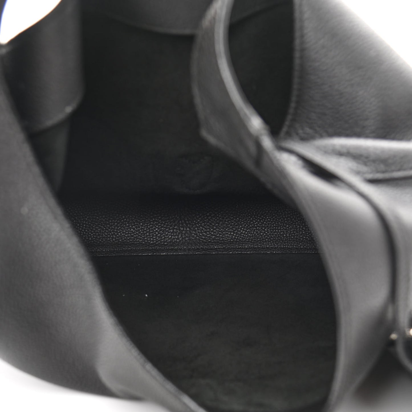 Soft Grained Calfskin Large Jackie Hobo Black