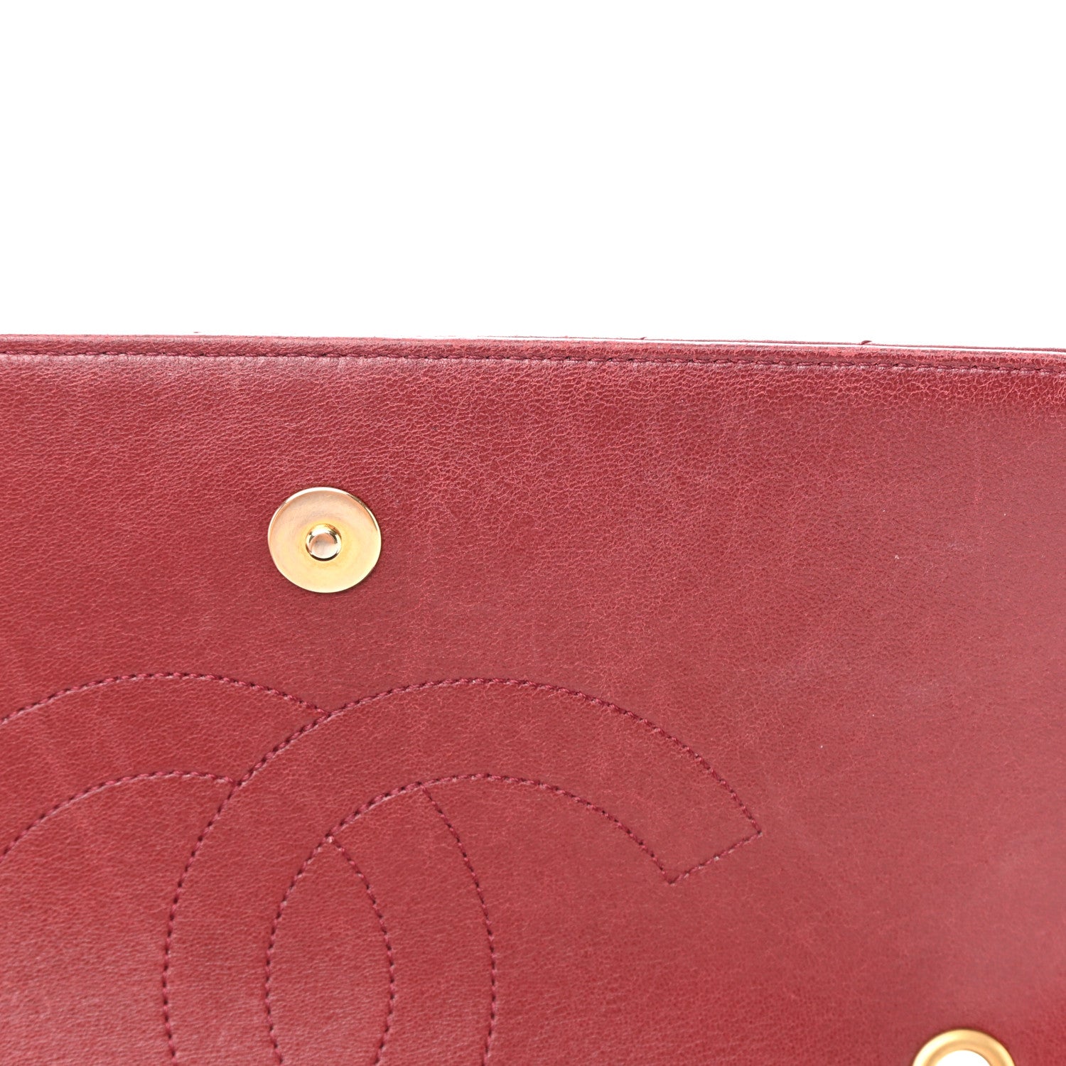 Chanel Lambskin Quilted Jumbo Coco Vintage Flap Burgundy 15 of 22