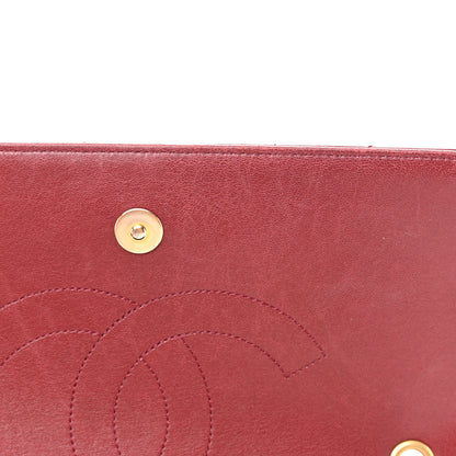 Chanel Lambskin Quilted Jumbo Coco Vintage Flap Burgundy 15 of 22
