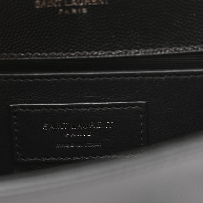 Saint Laurent Grain De Poudre Medium Classic Monogram Monochrome Kate Satchel Black 6 of 12