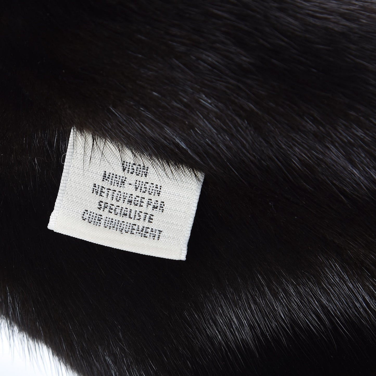 Mink Visone Chaine D'Ancre Collar Scarf Black