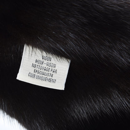 Hermes Mink Visone Chaine D'Ancre Collar Scarf Black 5 of 5