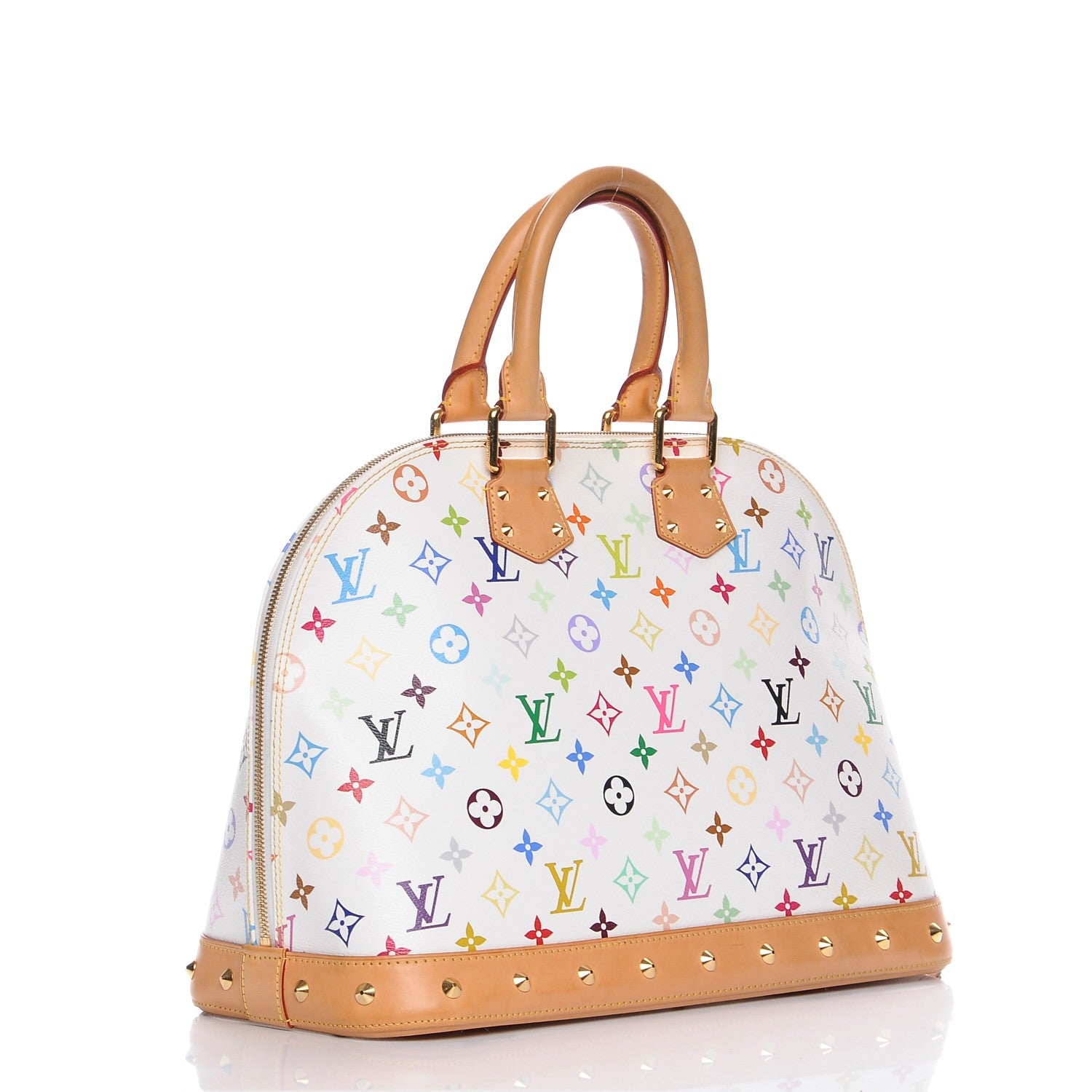 Louis Vuitton Monogram Multicolor Alma GM White 3 of 9