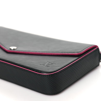 Louis Vuitton Epi Pochette Felicie Black Hot Pink 10 of 10