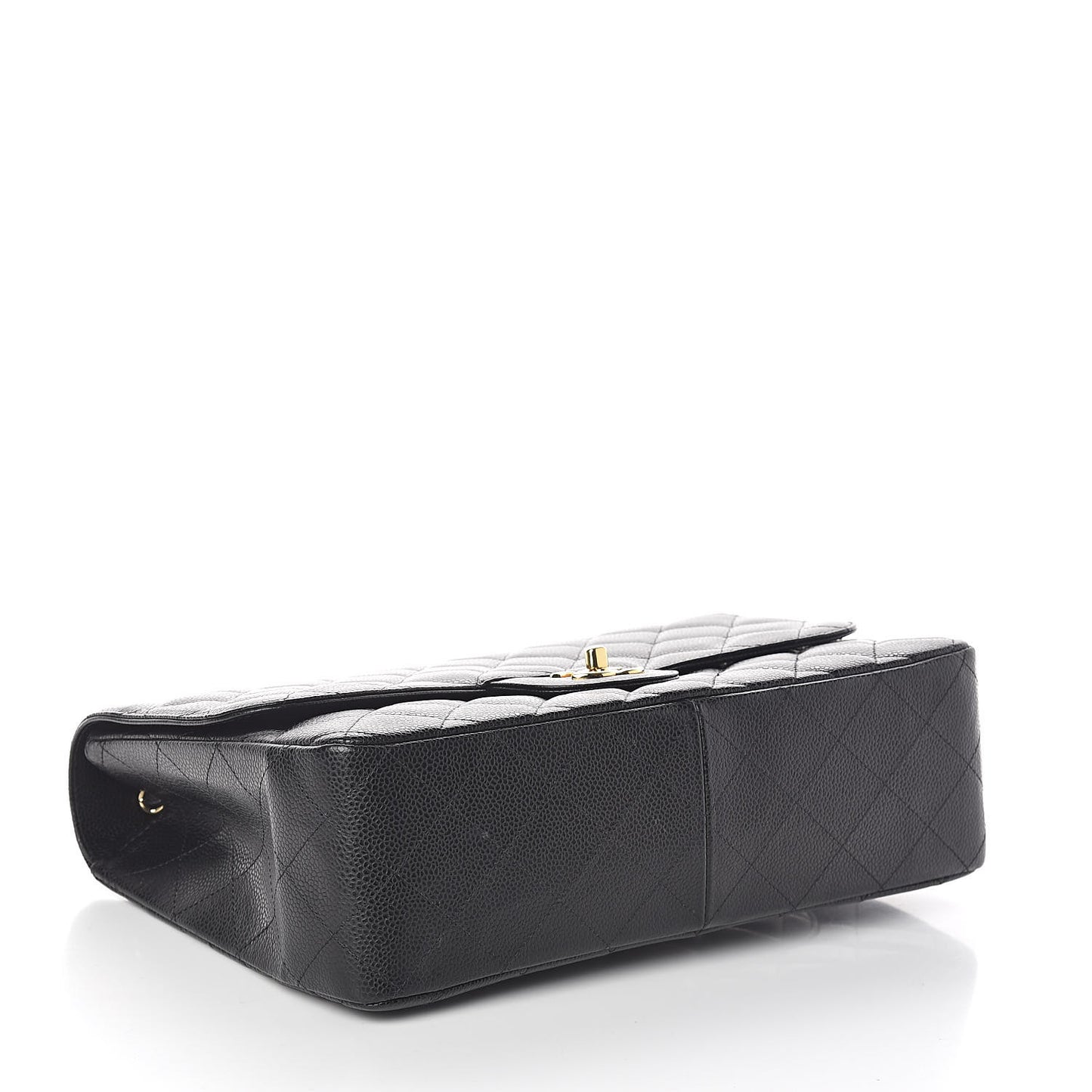 Caviar Quilted Jumbo Single Flap Black