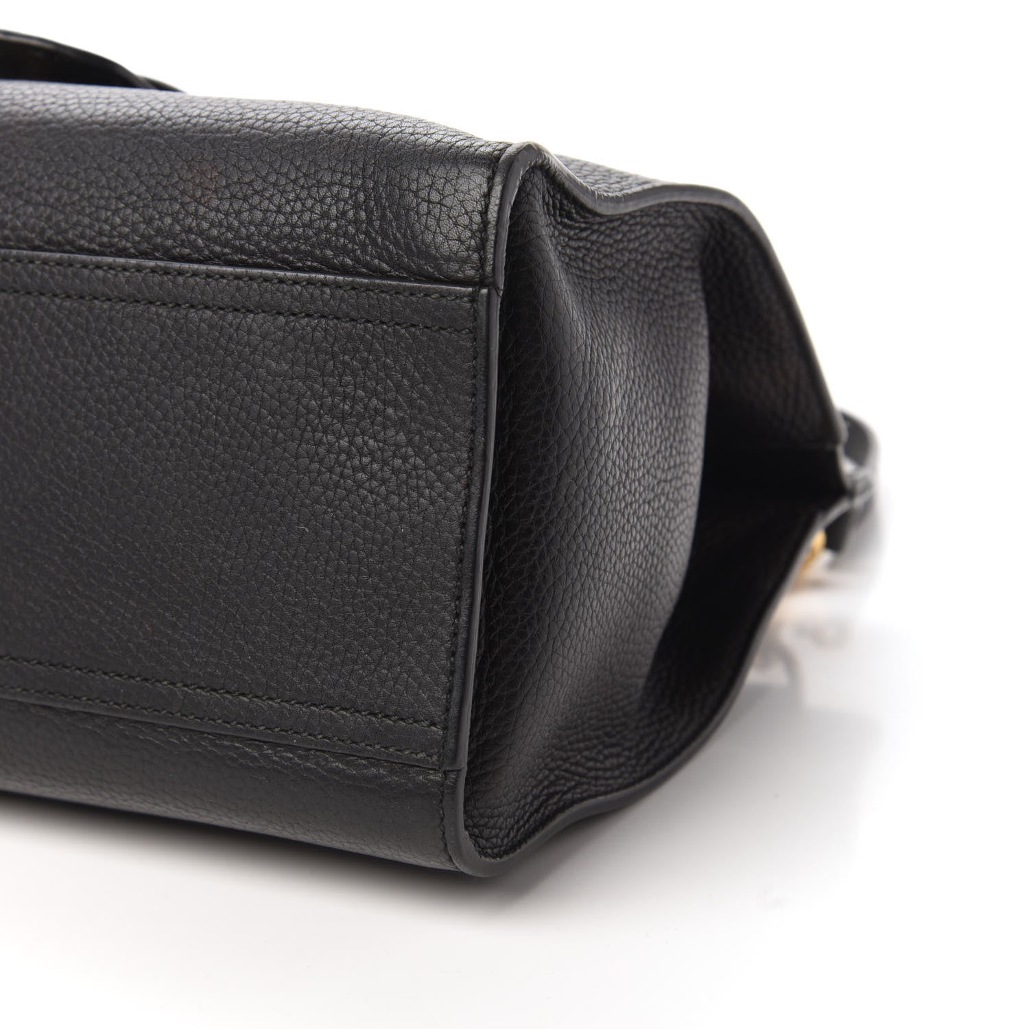 Gucci Calfskin Small GG Marmont Top Handle Bag Black 7 of 11