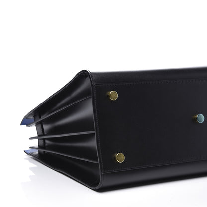 Saint Laurent Calfskin Small Sac De Jour Black Blue Majorelle 5 of 12