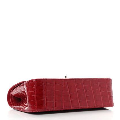 Chanel Alligator Jumbo Double Flap Red 4 of 13