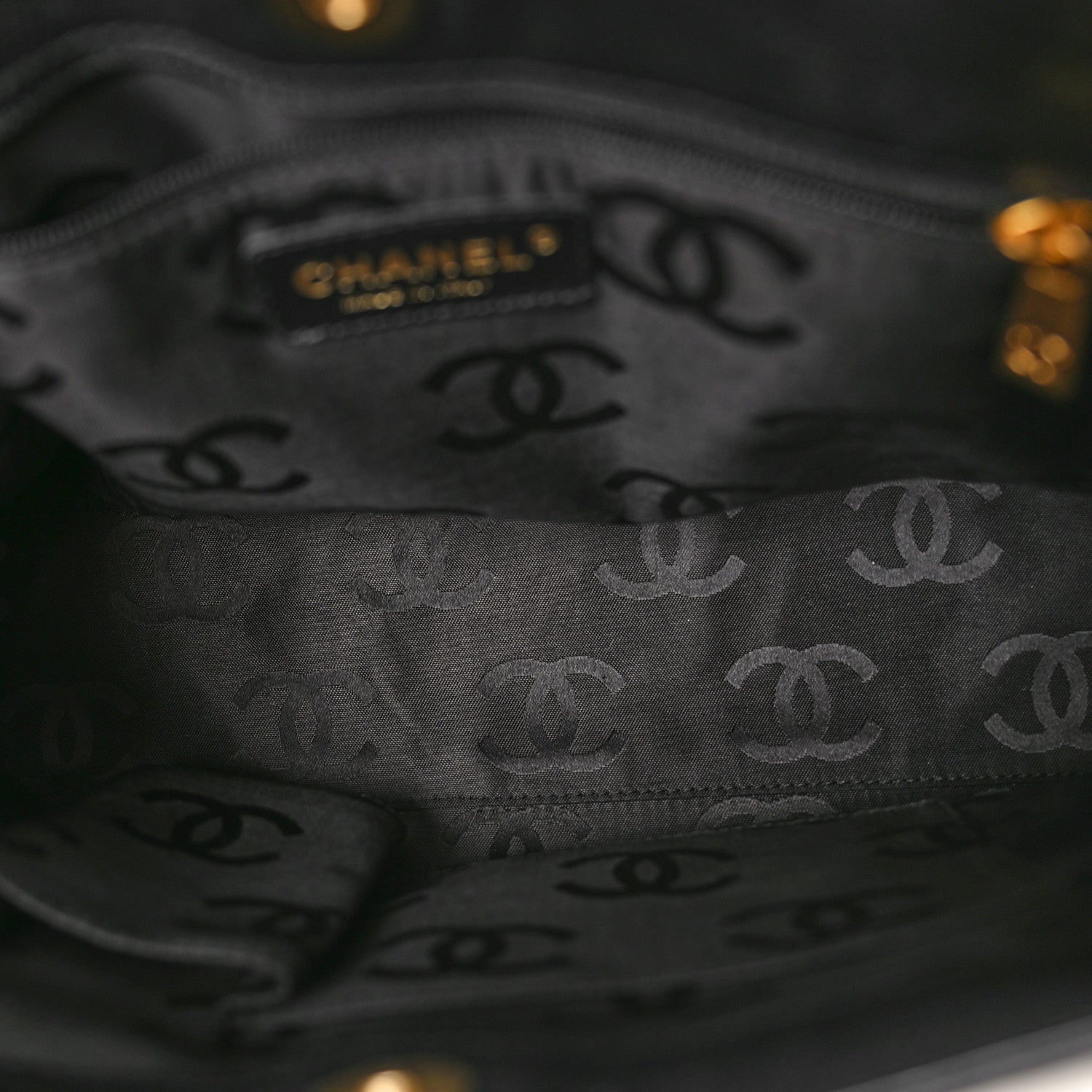 Chanel Caviar Quilted Shopping Tote Black 5 of 11