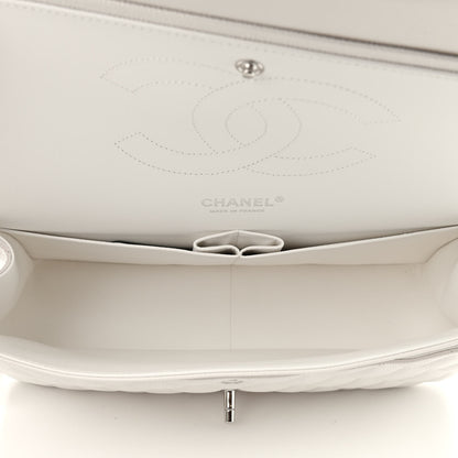 Chanel Caviar Quilted Jumbo Double Flap White 5 of 9